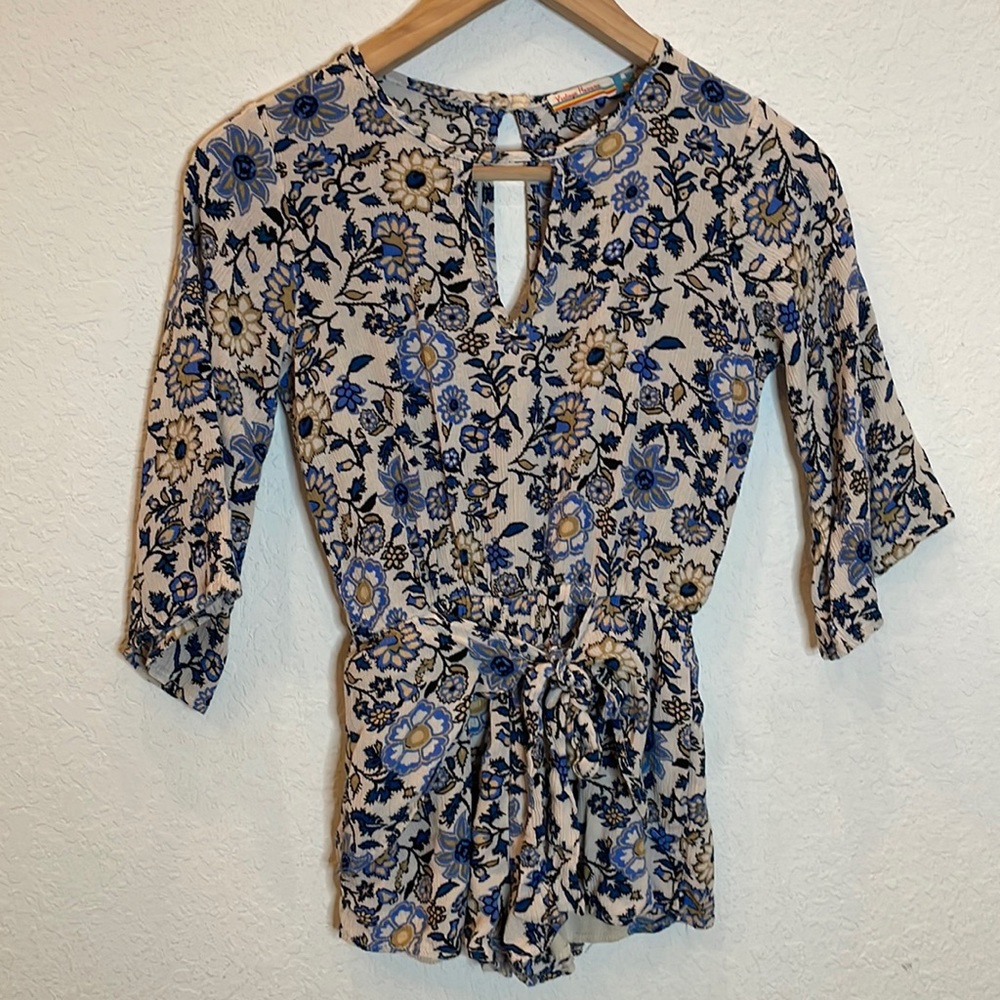{Vintage Havana} 3/4 Sleeve Romper